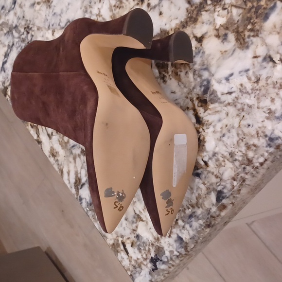 NEW Coach Carter Brown "Maple" Suede Pointed Toe High Heel Bootie - Picture 14 of 16